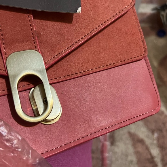 NWT Zara leather pink bag M - Picture 3 of 4